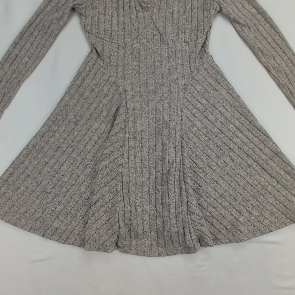 Halara Ribbed Knit Sweater Dress, V-Neck‎ Fit & Flare - XS